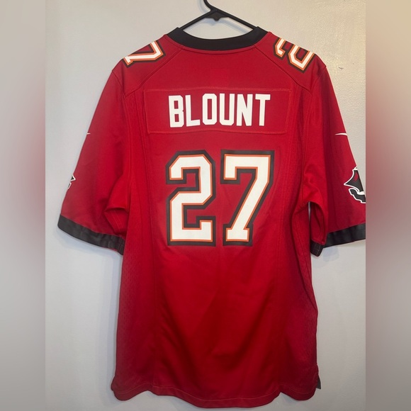 Nike Men's Red Buccaneers Jersey #27 BLOUNT - Picture 3 of 3